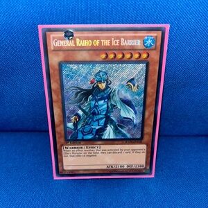 Yu-Gi-Oh Card General Raiho OfTheIceBarrierCard WaterTypeMonster 1stEdition 1996
